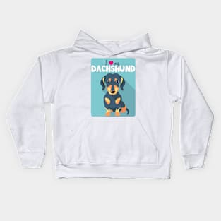 I love my Dachshund - blue! Especially for Doxie owners! Kids Hoodie